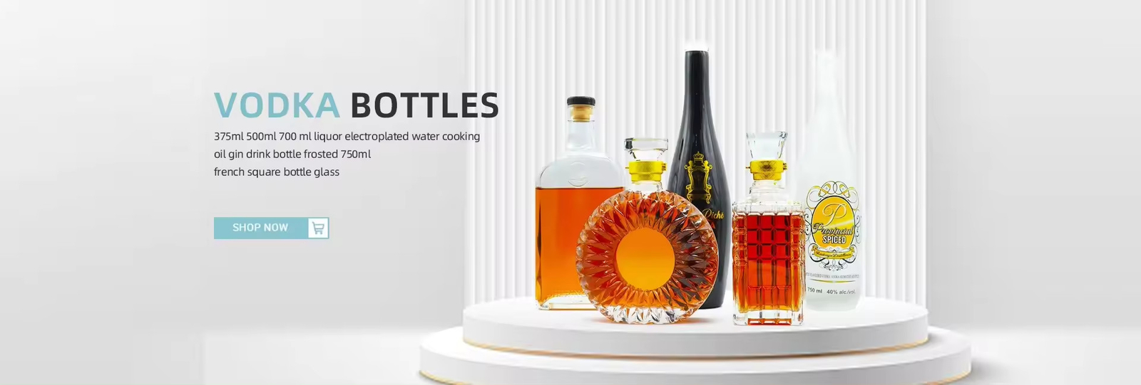 Glasflessen voor whisky