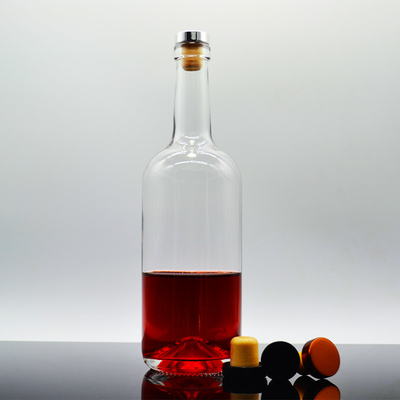 Elegant Glas Vodka Gin Fles 500ml 750ml 1000ml Volume voor Custom Glas Fles