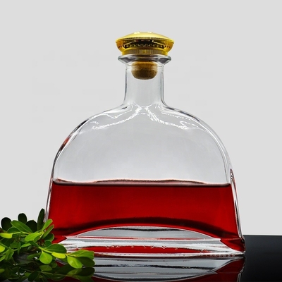 Elegant Glas Vodka Gin Fles 500ml 750ml 1000ml Volume voor Custom Glas Fles