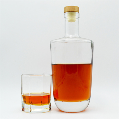 500 ml 750 ml op maat gemaakte heldere glazen fles voor whisky Brandy Tequila Gin Vodka