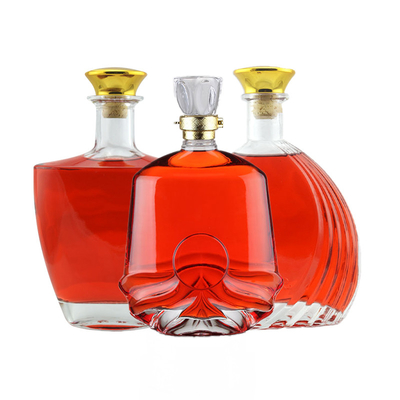 375 ml 500 ml 750 ml 1000 ml capaciteit Glasflessen voor wodka met korktop schroef GPI Top Cap