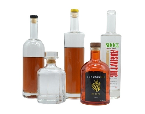 375 ml 500 ml 750 ml 1000 ml capaciteit Glasflessen voor wodka met korktop schroef GPI Top Cap
