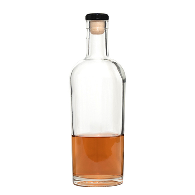 500 ml 750 ml op maat gemaakte heldere glazen fles voor whisky Brandy Tequila Gin Vodka