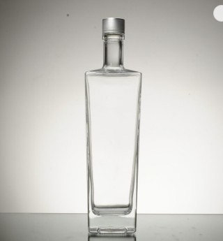 Basismateriaal Super Flint Glass Custom Printing Vierkante ginfles voor en OEM Welkom