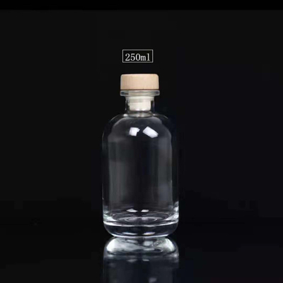 250 ml 375 ml lege houten kurk whisky brandy wijn vodka drank glazen flessen