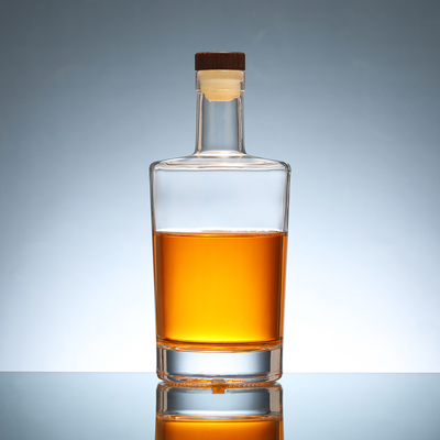 375 ml 500 ml 750 ml 1000 ml Glas Cork Top Schroef GPI Top Cap Ronde Whiskey Vodka Brandy Spirits Flessen