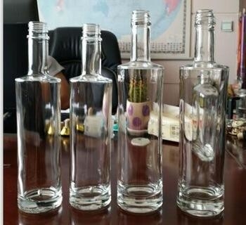 Super Flint glas 70cl 1 liter grote mond glasfles voor gedistilleerde dranken Liquor Transparent leeg