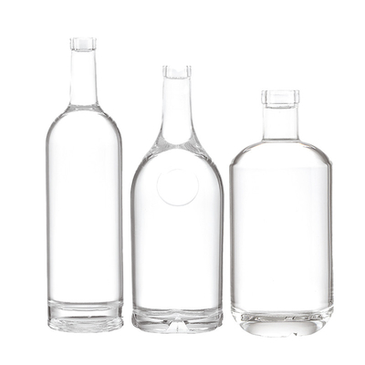 750 ml aangepaste glasfles met ingraving en aanvaardbaar klantlogo