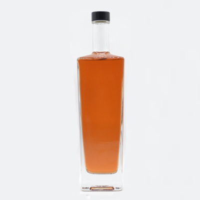 High Flint Glass Material 700ml 750ml Rum Vodka Whiskey Tequila Glasfles met kurk