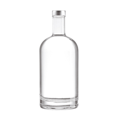 Super Flint Glasmateriaal Donkere vierkant drankflessen voor OEM/ODM 200ml 500ml 750ml 1L