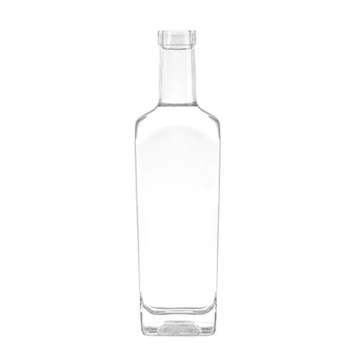 Super Flint Glasmateriaal Donkere vierkant drankflessen voor OEM/ODM 200ml 500ml 750ml 1L