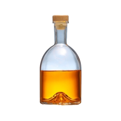 Ronde lege flint glas tequila gin whisky vodka fles met kristalwit materiaal