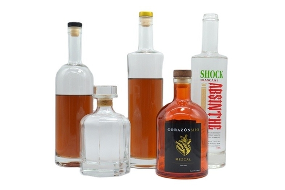Basismateriaal Super Flint Glasmateriaal 750 ml Leeg Vodka Spirits Glasfles