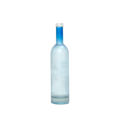 Super Flint Glass Custom 750 ml helder bevroren leeg glas Vodka drankfles Wijnfles
