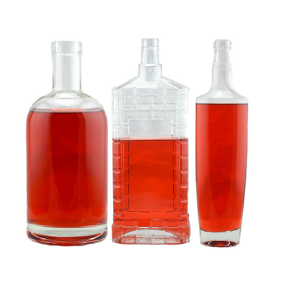 250 ml Red Label Gold Spray Painting Brandy Liquor Tequila Vodka Fles met metalen dop