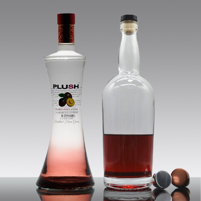 250 ml Red Label Gold Spray Painting Brandy Liquor Tequila Vodka Fles met metalen dop