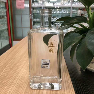 375 ml 500 ml 700 ml 750 ml 1000 ml transparante lege glazen flessen voor gedistilleerde dranken