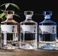 Corkverzegeling 750 ml glas lege flessen voor fancy liquor in super flint materiaal