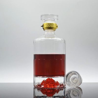 Corkverzegeling 750 ml glas lege flessen voor fancy liquor in super flint materiaal