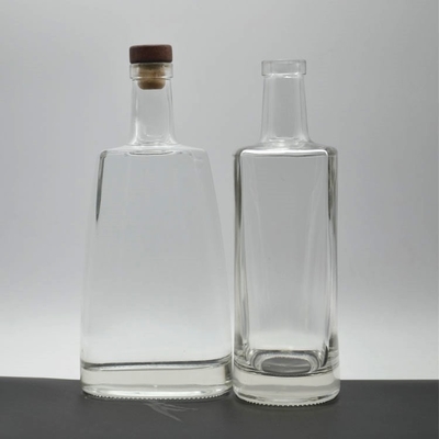 Corkverzegeling 750 ml glas lege flessen voor fancy liquor in super flint materiaal