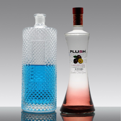 Monsterneming Vrije industriële 300 ml 750 ml 1L lege glazen wijnflessen met dop
