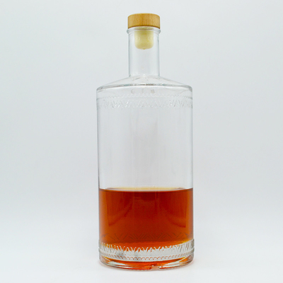 Hoogwaardige helder brandy rum flessen 500ml 700ml 750ml met uitstekend vakmanschap