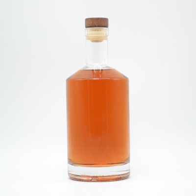 Cork top glazen flessen voor gin whisky tequila brandy vodka 375 ml 500 ml 750 ml 1000 ml