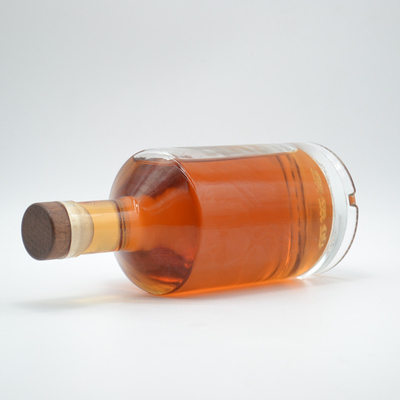 Op maat gemaakte Super Ronde Super Flint lege kurkstopper 750 ml drank glas vodka fles
