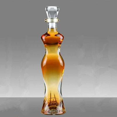 Unieke Lady Glass wijnflessen met industriële drank Super Flint glas materiaal