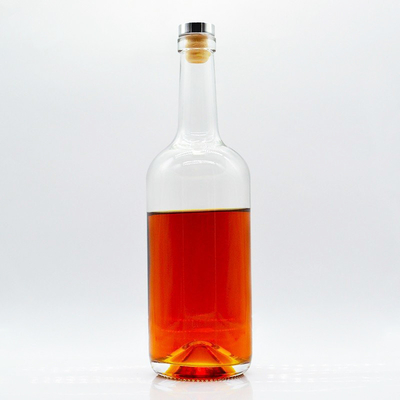 Super Flint Glass Populair 750 ml Alcohol Spirits Single Flat Square Glass Whisky lege flessen