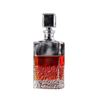 Verkoop 750 ml Clear Spirit Glas Vodka Fles Leeg Diamantvormige Gin Flessen