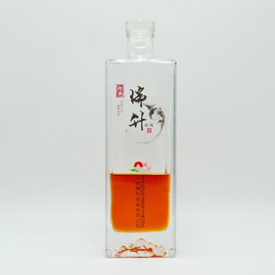 Andere dranken Super Flint Glasfles Zwart Label Whisky Whisky 750 ml 1l met kurkdeksel