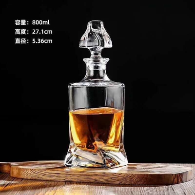 500 ml/650 ml/700 ml/800 ml kristalwit glas wijn decanter voor topkwaliteit brandy vodka