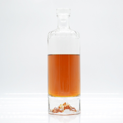 Super Flint Glass 700 ml Zwarte Matte Gin Whiskey Spirits Alcohol Liquor Flessen voor uw