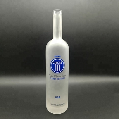Op maat gemaakte 750 ml heldere glazen flessen voor alcoholverzegeling