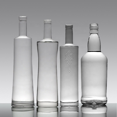 750 ml glazen drankflessen Acceptabel OEM/ODM voor metalen etiketten Rum Whiskey Vodka