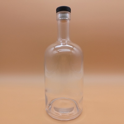 Super Flint Glas Materiaal Glas Vodka Brandy Rum Liquor Fles voor vrouwen Lichaamvorm
