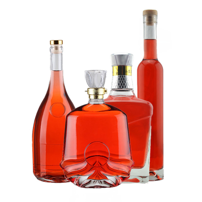 Decale glazen flessen voor grote hoeveelheden drank en wijn 375 ml 500 ml 700 ml 750 ml extra flint leeg