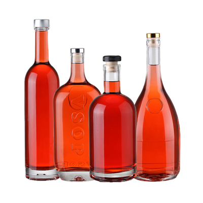 Decale glazen flessen voor grote hoeveelheden drank en wijn 375 ml 500 ml 700 ml 750 ml extra flint leeg