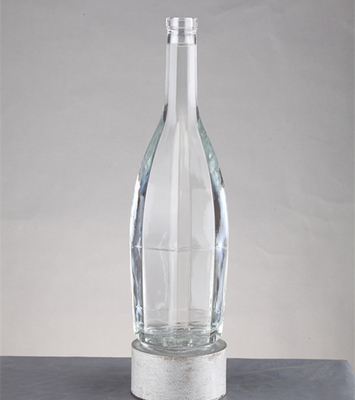 Industriële drank 250 ml 500 ml 750 ml Flat Whisky Flask Glas met schroefdeksel
