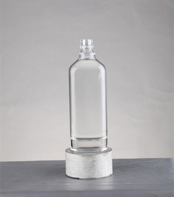 Industriële drank 250 ml 500 ml 750 ml Flat Whisky Flask Glas met schroefdeksel