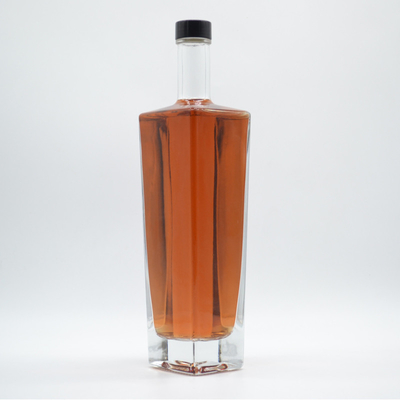 Gravering Modevorm Super Flint Brandy Spirits Leeg Witte Liquor xo Glasfles vierkant