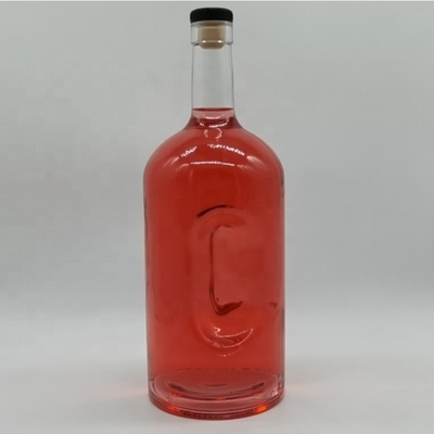 700 ml lege matte zwart vierkant ontwerp brandy alcohol vodka gin flessen met gratis monster