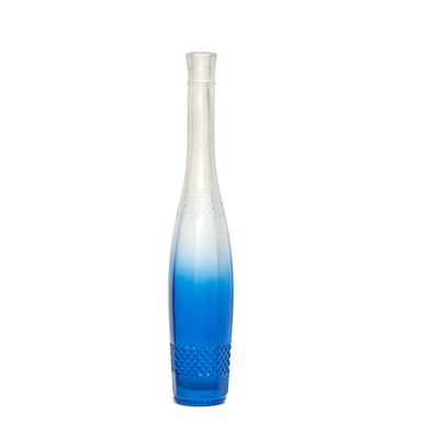 700 ml lege matte zwart vierkant ontwerp brandy alcohol vodka gin flessen met gratis monster