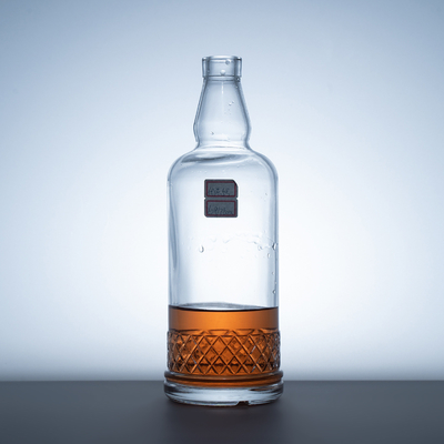 Persoonlijke Whisky Glasfles Capaciteit 500ml/1000ml/375ml Screen Printing Vierkante vorm