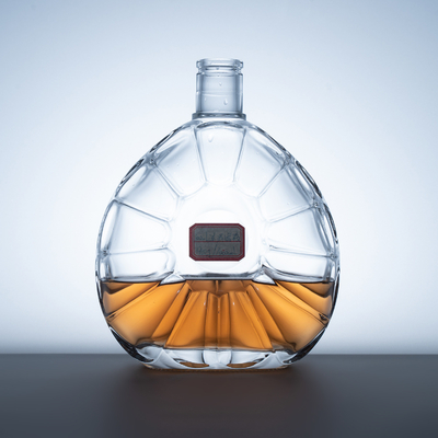 Persoonlijke Whisky Glasfles Capaciteit 500ml/1000ml/375ml Screen Printing Vierkante vorm