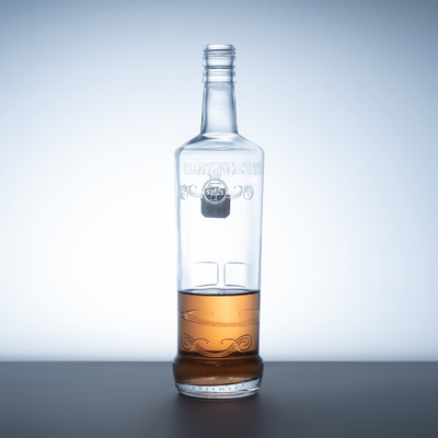 Op maat gemaakte 500 ml/700 ml/750 ml glazen flessen voor olie Whiskey Gin Liquor Vodka Verpakking