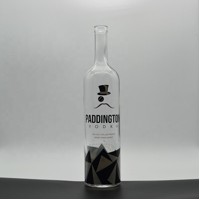 Crystal White 500ml 700ml 750ml Super Flint Glas Leeg Rum Duidelijke Liquor Fles Ontwerper