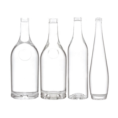 500 ml 700 ml 750 ml 1000 ml glazen warm gestempelde drankflessen voor whisky Brandy Rum Gin