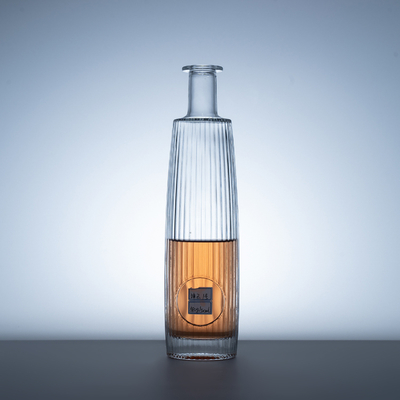 Hoofdmateriaal Super Flint Glas Brandy XO Mini Champagnecilinders met Ahornblad